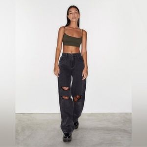 Motel Rocks Parallel Jeans Black Ripped